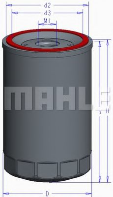 MAHLE ORIGINAL OC 895 Oil Filter